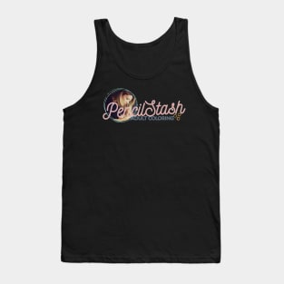 PencilStash Adult Coloring - Full Logo Tank Top